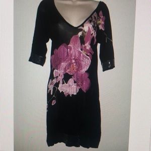 Bebe dress Size Small - Floral, Sequin, Slinky